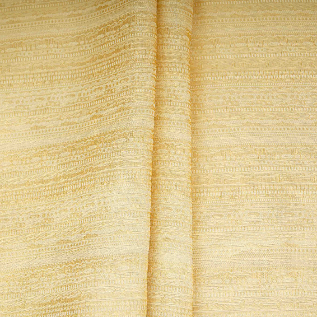 Golden Stripes Tenchui Silk Fabric MTI-31225 - TradeUNO