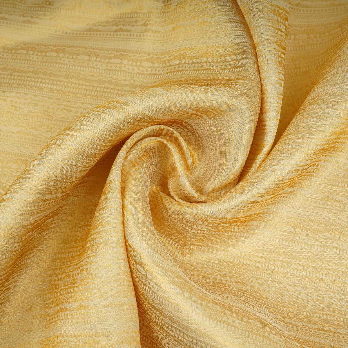 Golden Stripes Tenchui Silk Fabric MTI-31225 - TradeUNO