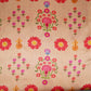 Peach floral print Bemberg Modal Silk Fabric KTP-31425