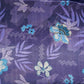 Royal Blue floral print Bemberg Modal Silk Fabric KTP-31422
