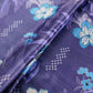 Royal Blue floral print Bemberg Modal Silk Fabric KTP-31422