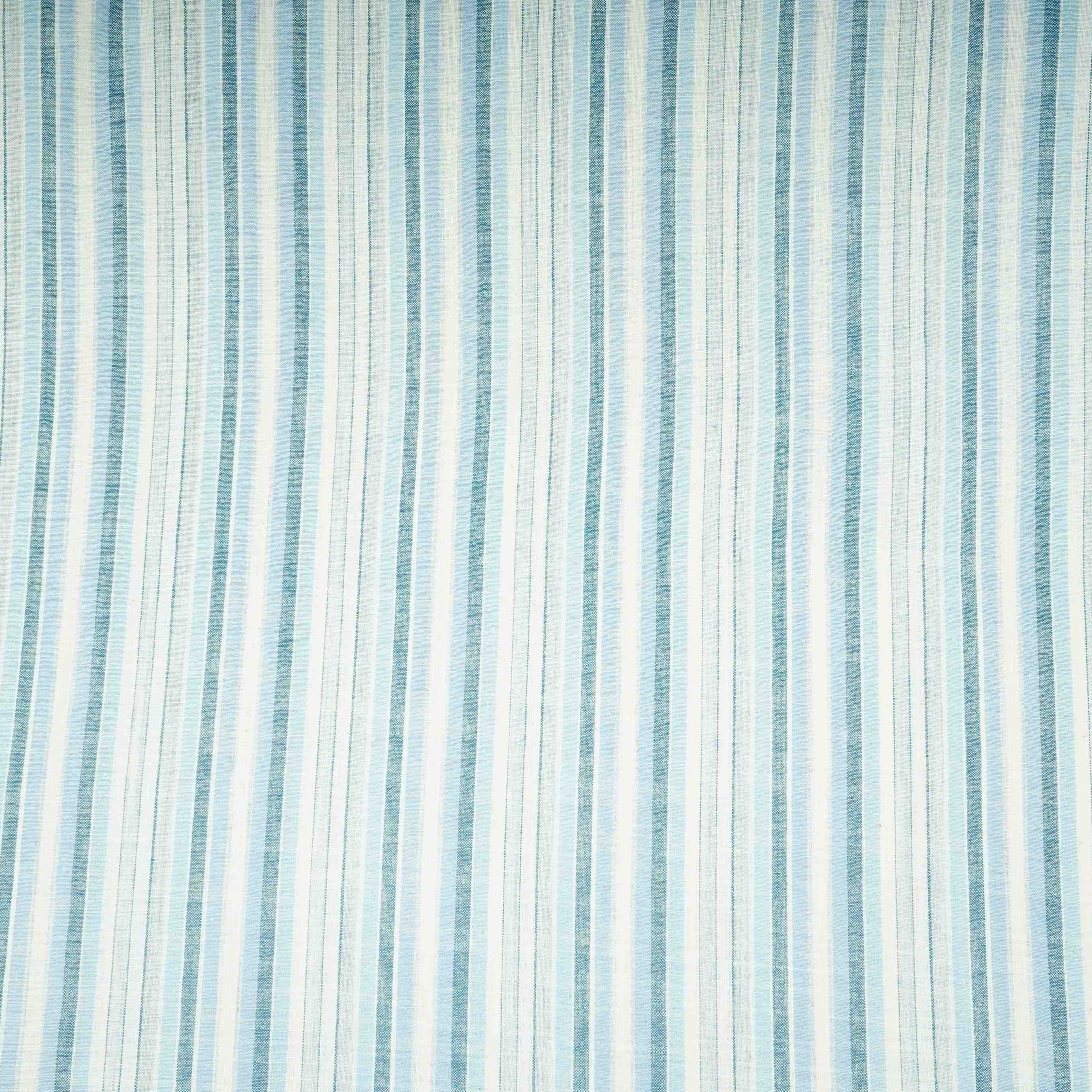Blue & White Stripes Linen Fabric RS-31213 - TradeUNO