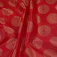 Red Zari Buta Dupion Silk Tissue Fabric YHF-32819