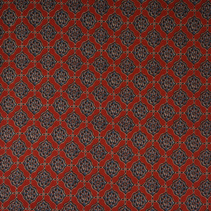 Red Ajrakh Print Cotton Fabric AFI-29570 - TradeUNO