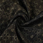 Black Jaal Dupion Silk Tissue Fabric YHF-32858