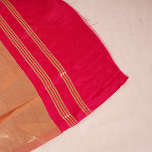 Pink Bandhani Zari Sequin embroidery Cotton Silk Dupatta