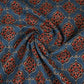 Blue Ajrakh Print Cotton Fabric AFI-29569