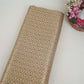 Ivory Mukesh Work Organza Brocade Fabric YHF-32833