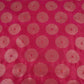 Magenta Pink Zari Buta Dupion Silk Tissue Fabric YHF-32817