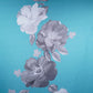 Sea Green floral print Modal Silk Fabric MTF-31494