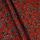 Maroon Floral Print Cotton Fabric AFI-29576