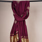 Wine Buta Work with sequin embroidery Cotton Silk Dupatta