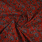 Maroon Floral Print Cotton Fabric AFI-29576