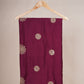 Wine Buta Work with sequin embroidery Cotton Silk Dupatta