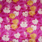 Magenta Pink floral print Bemberg Modal Silk Fabric KTP-31410