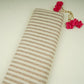 Cream with Brown Stripes Linen Fabric RS-31219
