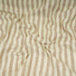 Cream with Brown Stripes Linen Fabric RS-31219