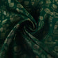 Dark Green Floral Zari Boota Dupion Silk Tissue Fabric YHF-32854