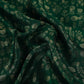 Dark Green Floral Zari Boota Dupion Silk Tissue Fabric YHF-32854