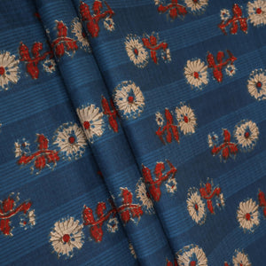 Blue check Print Cotton Dobby Fabric AFI-29528 - TradeUNO