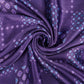 Royal Blue Geometrical Bandhani print Bemberg Modal Silk Fabric KTP-31423