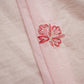 Baby Pink floral embroidery Mul Chanderi Fabric DC-29685