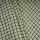 Blue with Cream Check Linen Denim Fabric RS-31217
