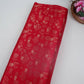 Red Floral Zari Boota Dupion Silk Tissue Fabric YHF-32855
