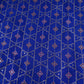 Royal Blue Mukesh Work with Jacquard Dupion Silk Tissue Fabric YHF-32825