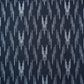 Dark Blue & White Ikkat Print Cotton Fabric