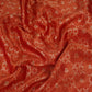 Orange Jaal Dupion Silk Tissue Fabric YHF-32857