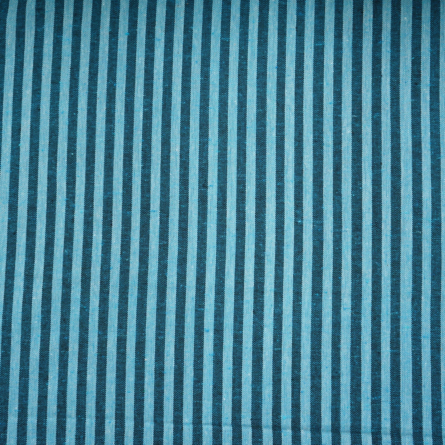 Sky blue with black stripes South Cotton Fabric 6957