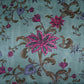 Sage Green floral print Bemberg Modal Silk Fabric KTP-31431