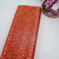Orange Jaal Dupion Silk Tissue Fabric YHF-32857