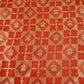 Rust Orange Floral Jaal Dupion Silk Tissue Fabric YHF-32828