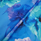 Royal Blue floral print Modal Silk Fabric MTF-31493