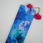 Royal Blue floral print Modal Silk Fabric MTF-31493