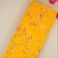 Yellow Mughal embroidery Mul Chanderi Fabric DC-29672