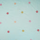 Sky Blue floral embroidery motif Mul Chanderi Fabric DC-29675