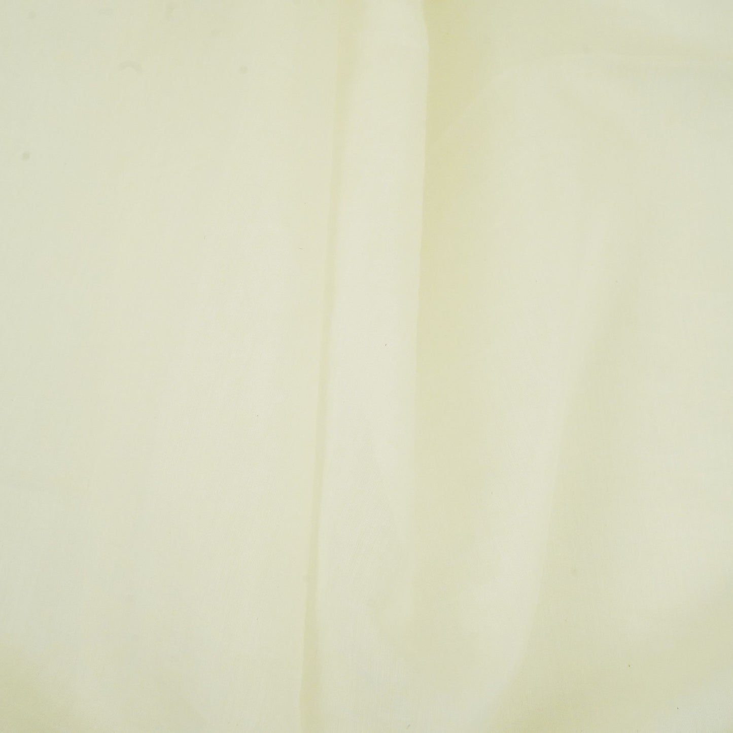 Off White Floral Mirror Embroidery Pure Banaras Mul Chanderi Fabric SGS-30704