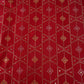 Red Mukesh Work with Jacquard Dupion Silk Tissue Fabric YHF-32822