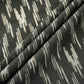 Black & White Ikkat Print Cotton Fabric 12010
