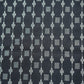 Blue Floral Geometrical Silver Dobby Embroidery Cotton Fabric 16436