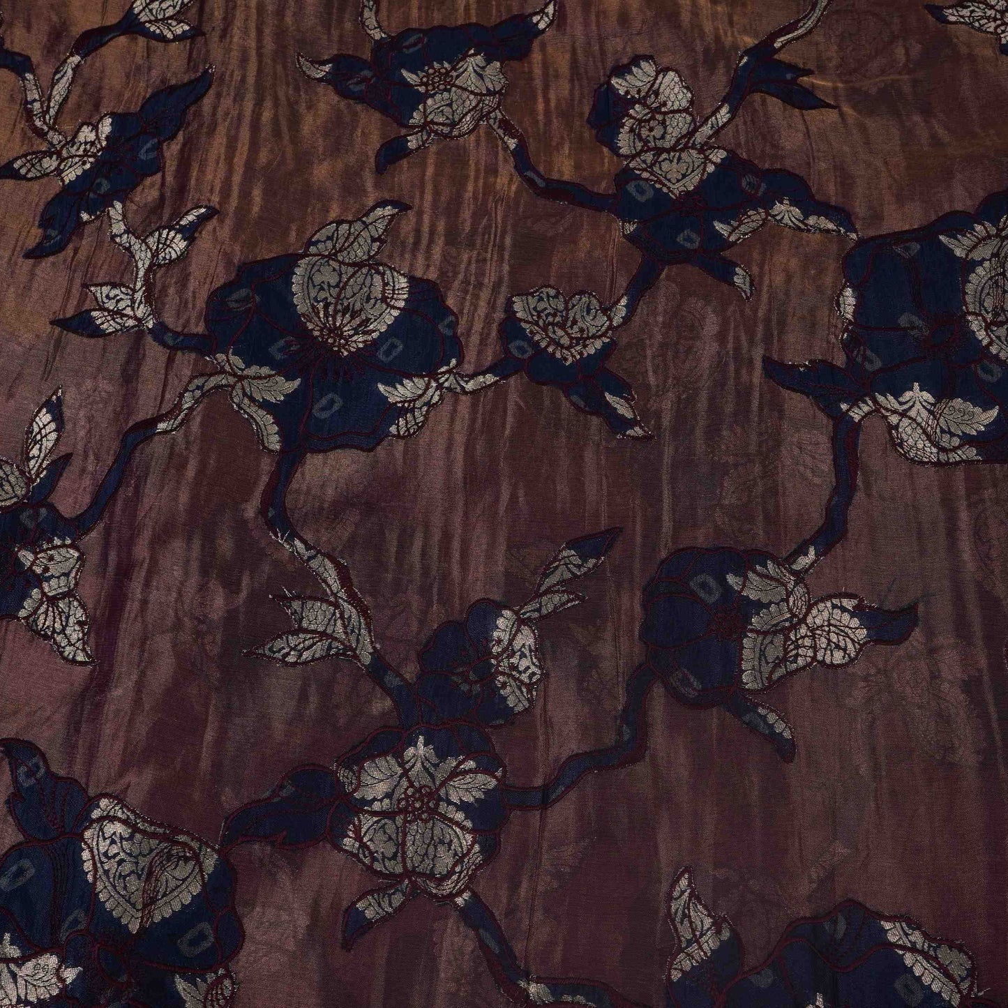 Purple Applique Work Tissue Fabric YHF-32814