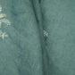 Dusty Denim thread embroidery Pure Linen Fabric SN-31245
