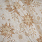 White floral Cutdana embroidery Crepe Fabric STF-29671