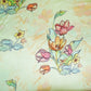 Mint Green floral print Silk Satin Fabric NVC-31558