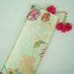 Mint Green floral print Silk Satin Fabric NVC-31558