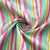 Blue Multicolor Stripes Print Bemberg Gaji Silk Fabric