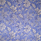 Sky Blue floral print Silk Satin Fabric NVC-31575